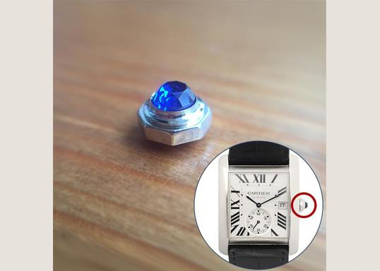 blue sapphire crystal watch crown for 